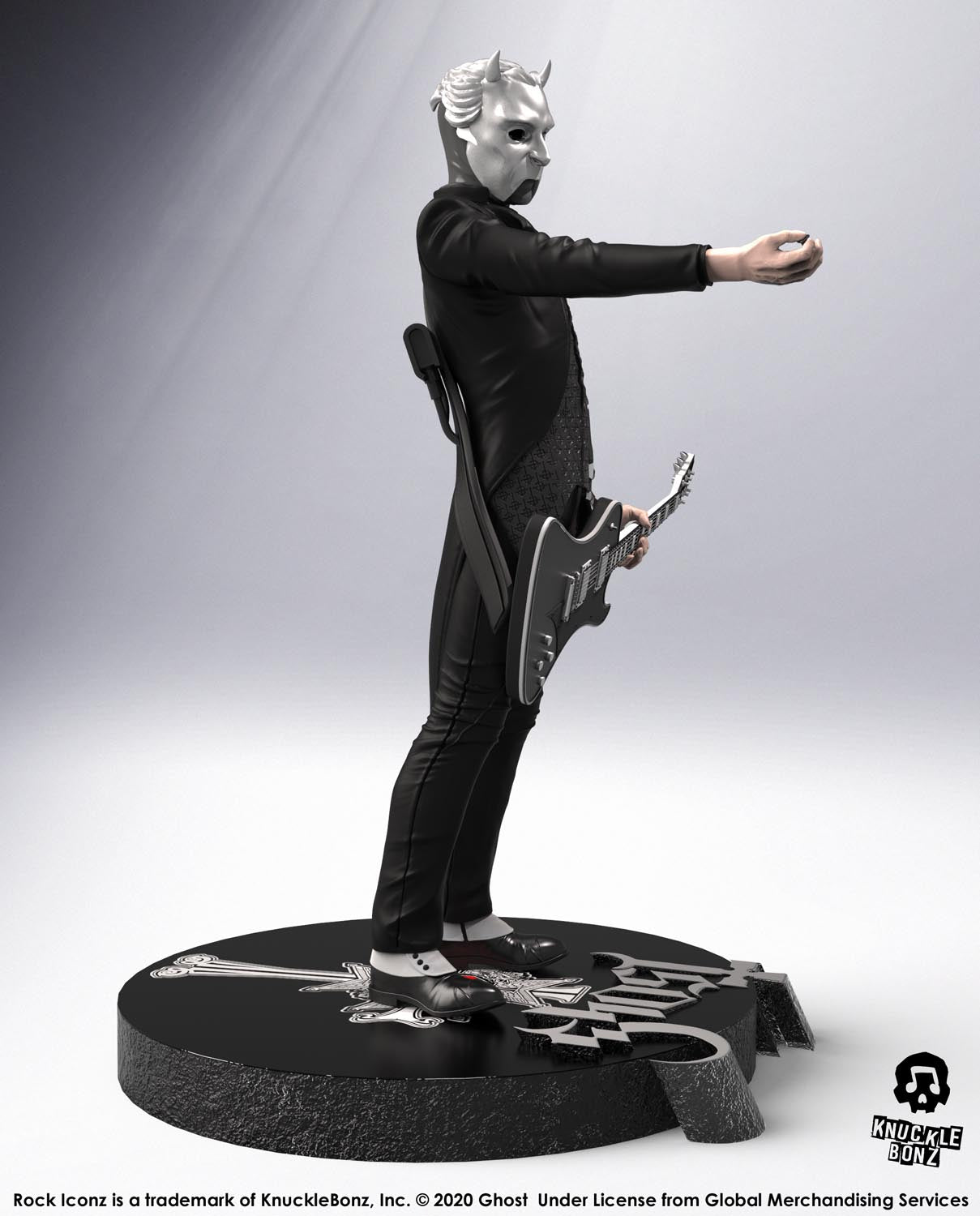 Ghost Nameless Ghoul (Black Guitar) KnuckleBonz Statue